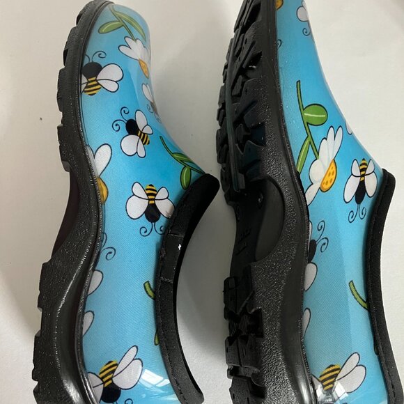 Sloggers Waterproof Bees and Flowers Shoes Size 8-Great Condition - Picture 5 of 7